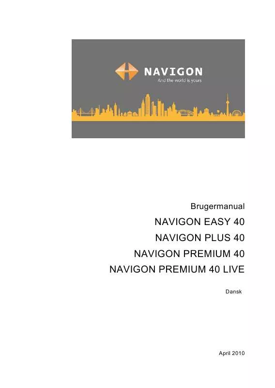 Mode d'emploi NAVIGON NAVIGON EASY 40