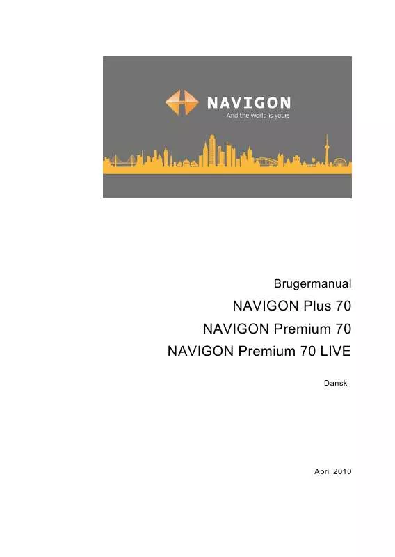 Mode d'emploi NAVIGON PLUS 70