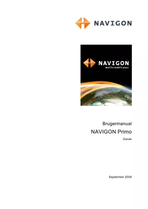 Mode d'emploi NAVIGON PRIMO