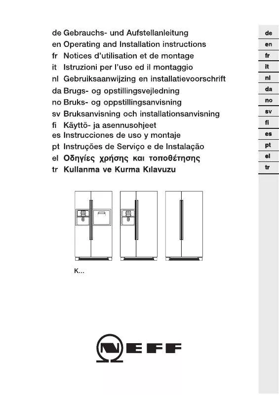 Mode d'emploi NEFF K3940X6GB