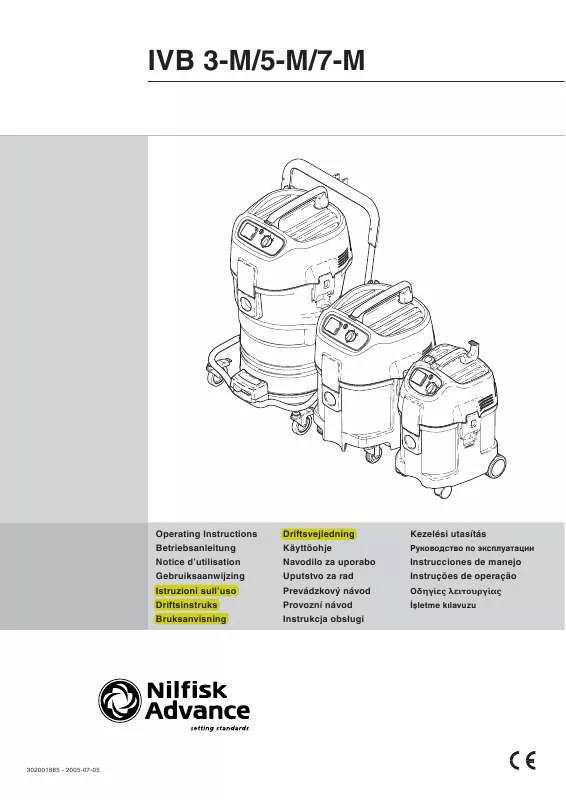 Mode d'emploi NILFISK IVB-3M