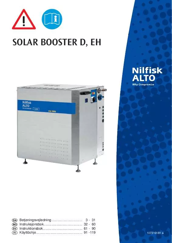 Mode d'emploi NILFISK SOLAR BOOSTER D