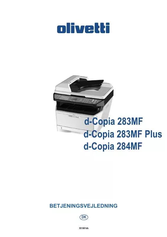 Mode d'emploi OLIVETTI D-COPIA 284MF