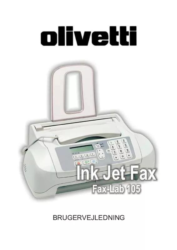 Mode d'emploi OLIVETTI FAX_LAB 105