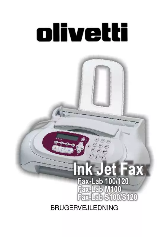 Mode d'emploi OLIVETTI FAX-LAB S120