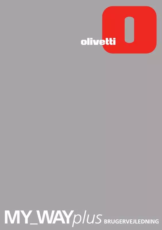 Mode d'emploi OLIVETTI MY_WAY PLUS