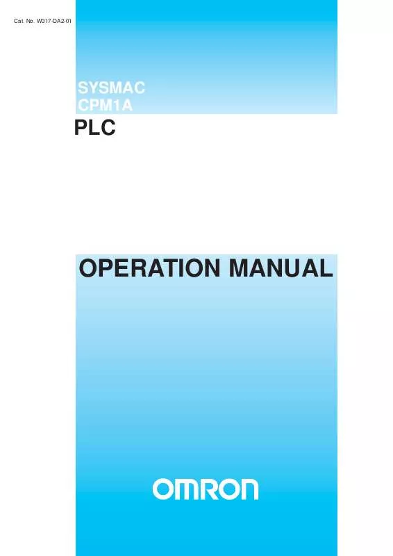 Mode d'emploi OMRON CPM1A