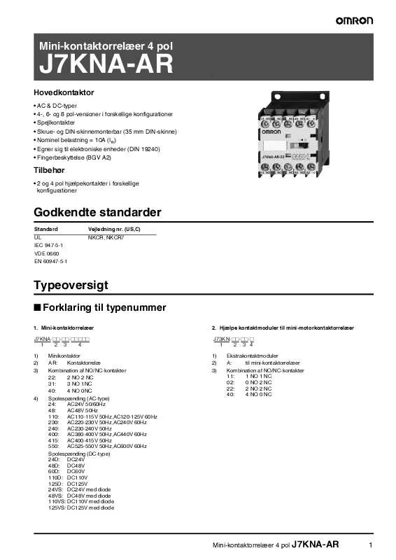 Mode d'emploi OMRON J7KNA-AR