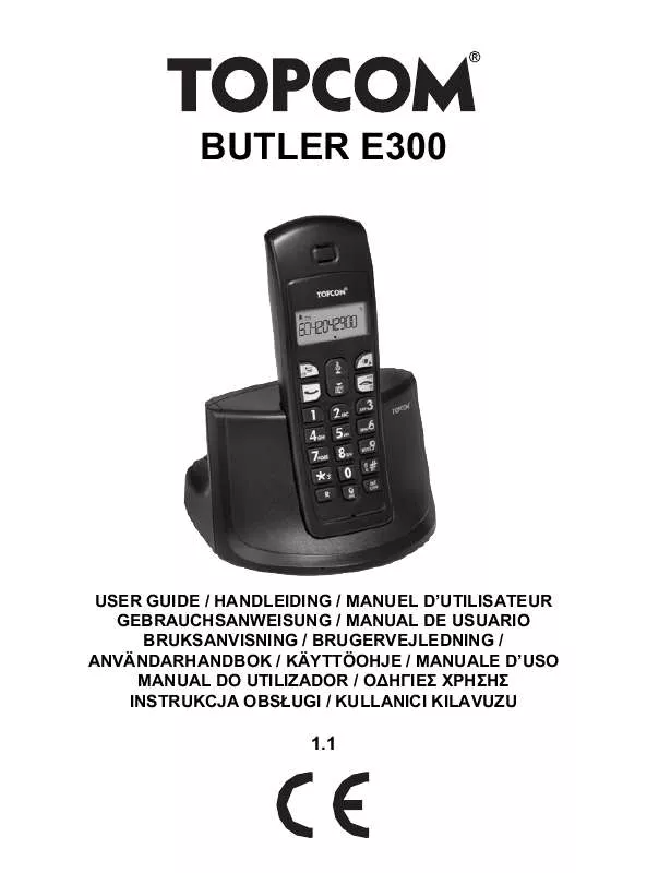 Mode d'emploi ORANGE BUTLER E300