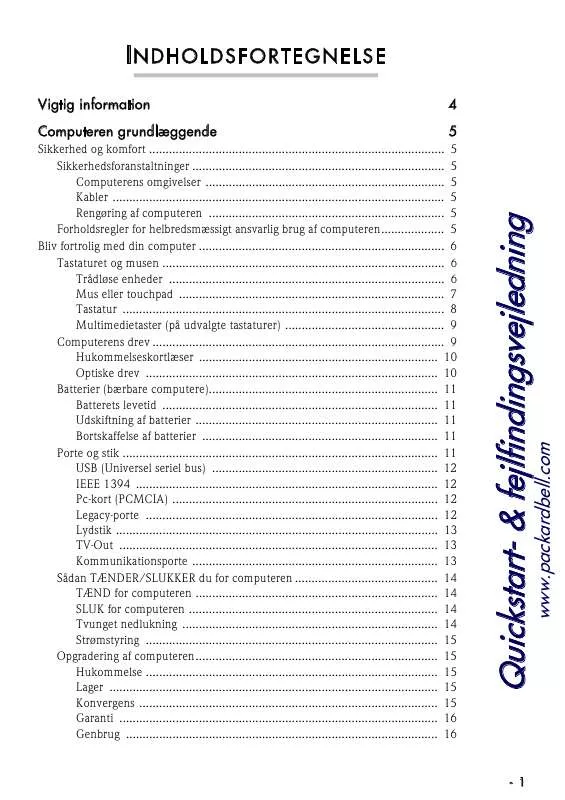 Mode d'emploi PACKARD BELL IMEDIA 2341