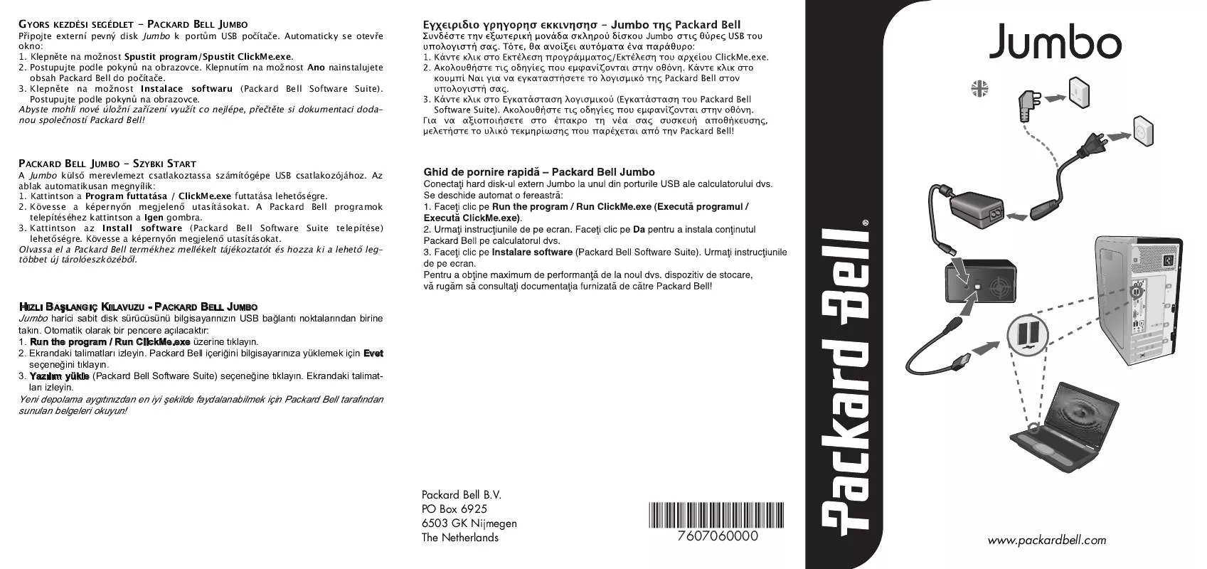 Mode d'emploi PACKARD BELL JUMBO 3'5 EXTHD 1.5TB EU