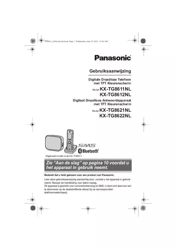 Mode d'emploi PANASONIC KXTG8612NL