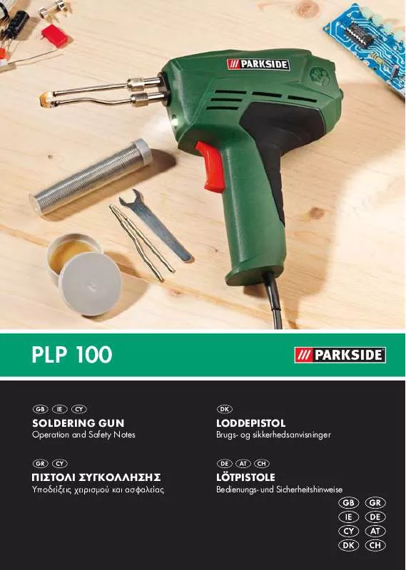 Mode d'emploi PARKSIDE PLP 100