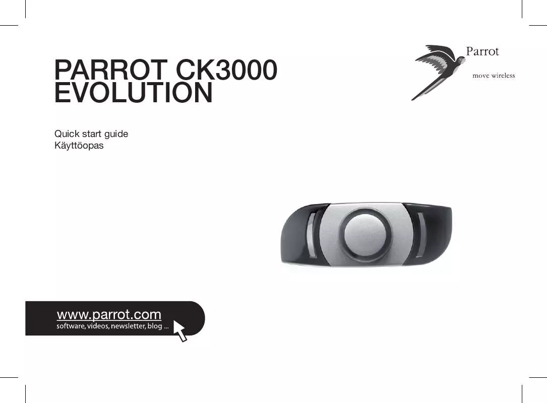 Mode d'emploi PARROT CK3000 EVOLUTION