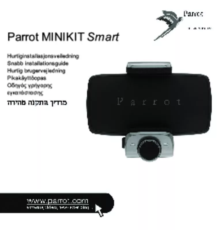 Mode d'emploi PARROT MINIKIT SMART