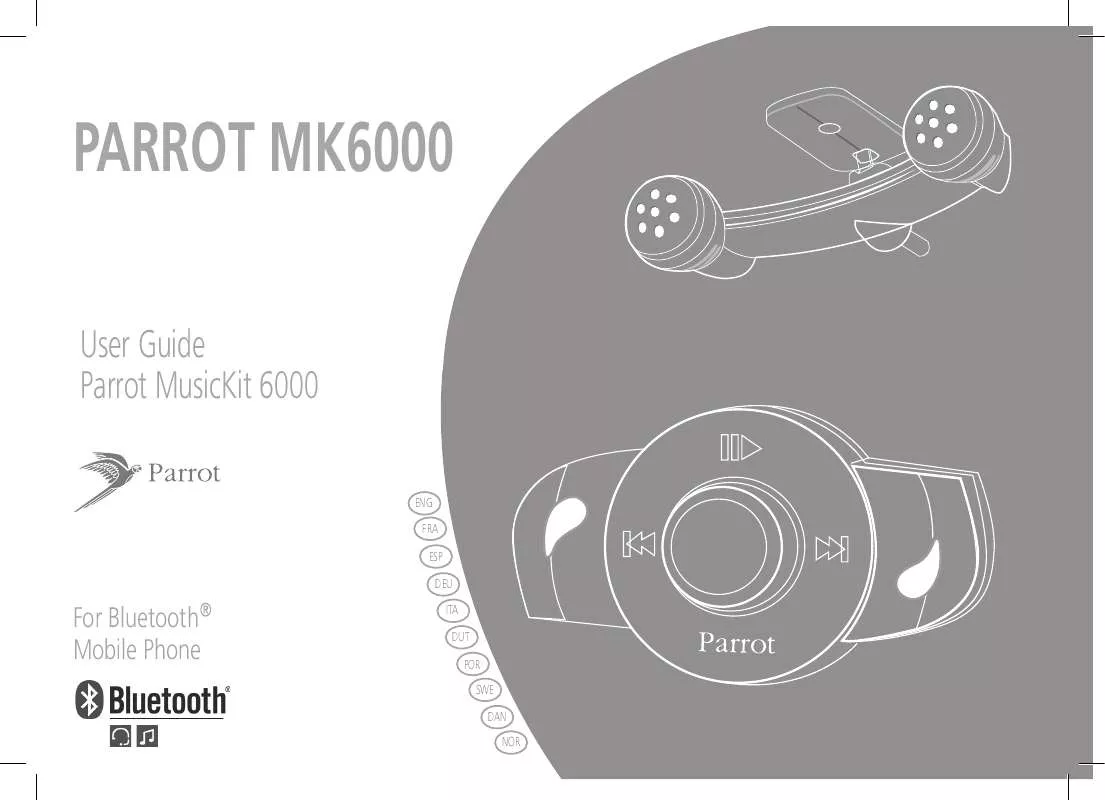 Mode d'emploi PARROT MK6000