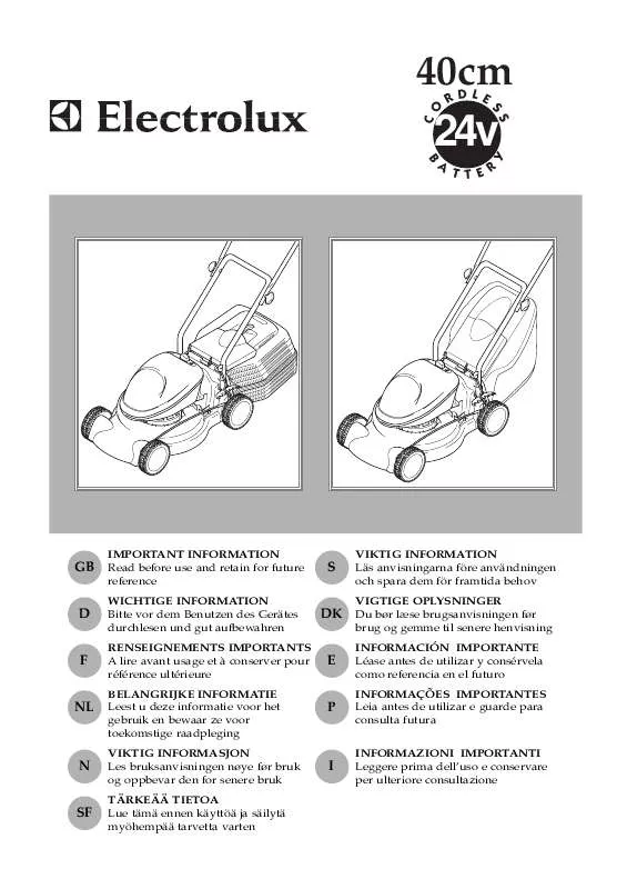 Mode d'emploi PARTNER 421 BATTERY