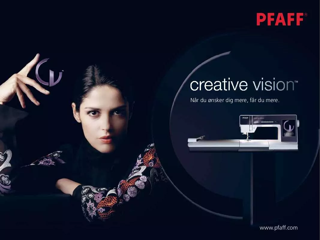 Mode d'emploi PFAFF CREATIVE VISION