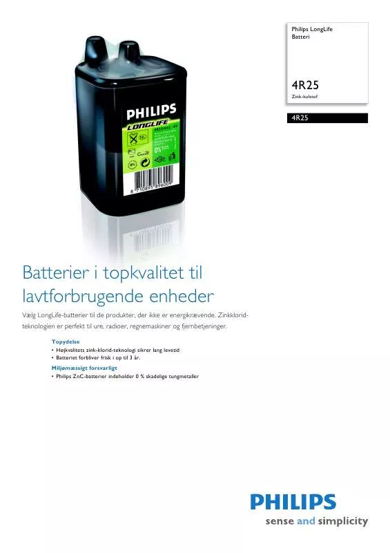 Mode d'emploi PHILIPS 4R25