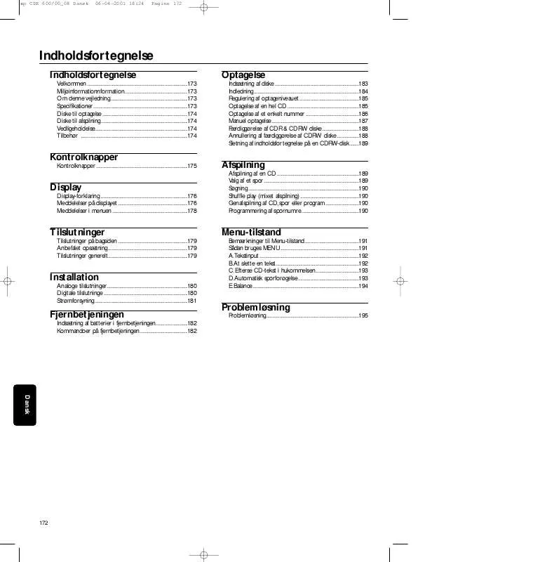 Mode d'emploi PHILIPS CDR602