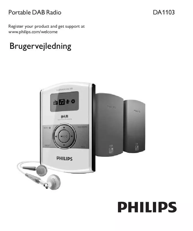 Mode d'emploi PHILIPS DA1103