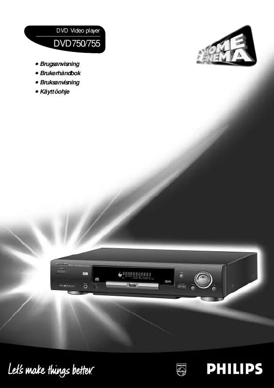 Mode d'emploi PHILIPS DVD750