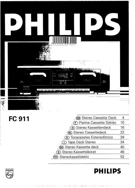 Mode d'emploi PHILIPS FC911/00S