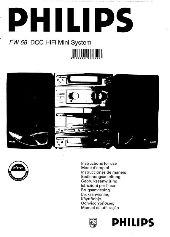 Mode d'emploi PHILIPS FW68