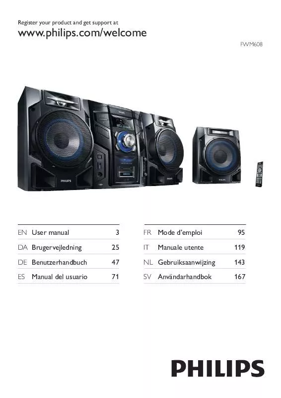 Mode d'emploi PHILIPS FWM608