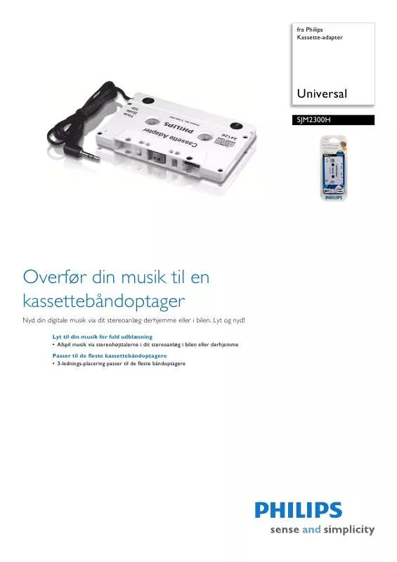 Mode d'emploi PHILIPS SJM2300H