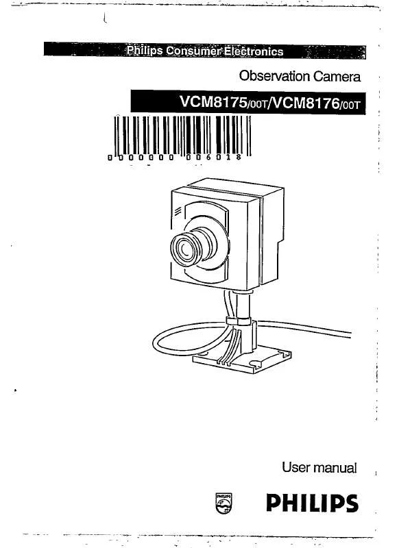 Mode d'emploi PHILIPS VCM8175