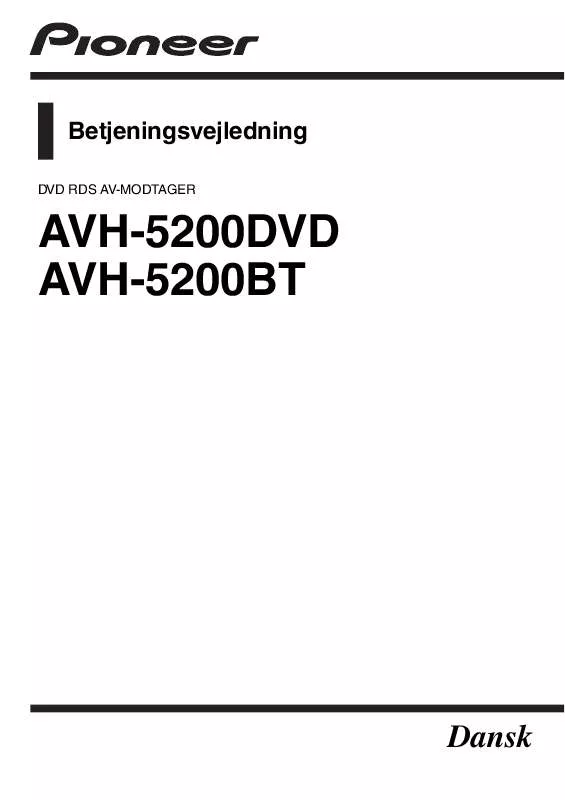 Mode d'emploi PIONEER AVH-5200DVD