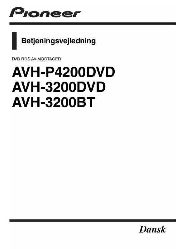 Mode d'emploi PIONEER AVH-P4200DVD