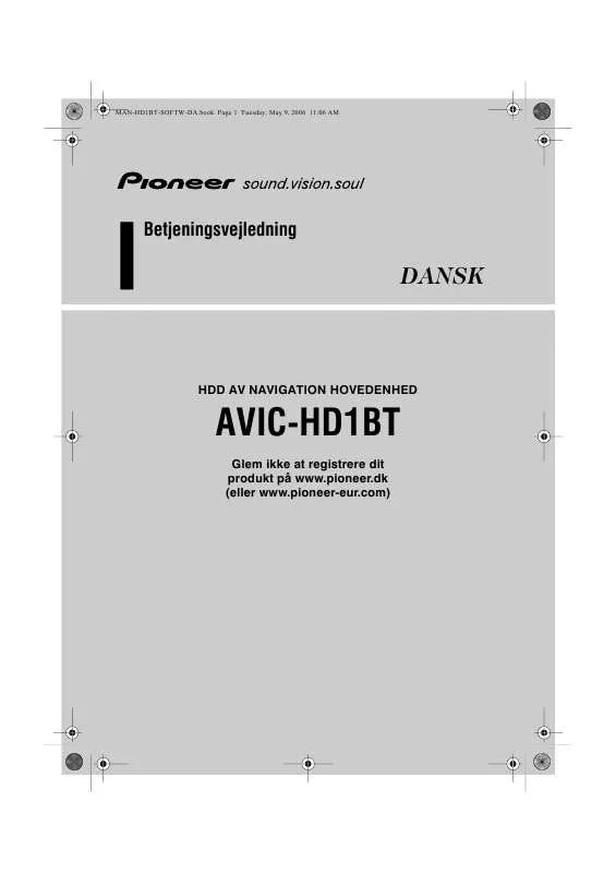 Mode d'emploi PIONEER AVIC-HD1BT