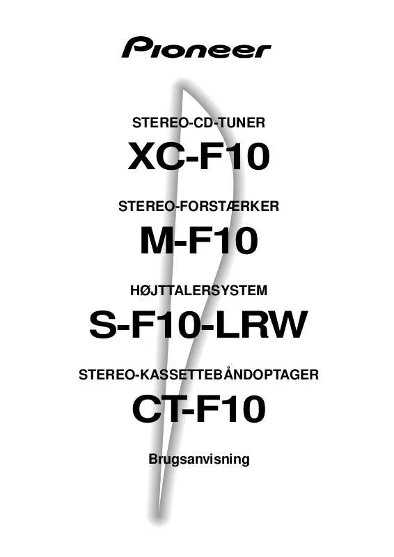 Mode d'emploi PIONEER CT-F10