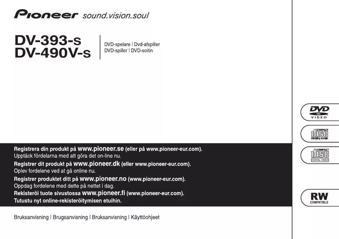 Mode d'emploi PIONEER DV-393-S