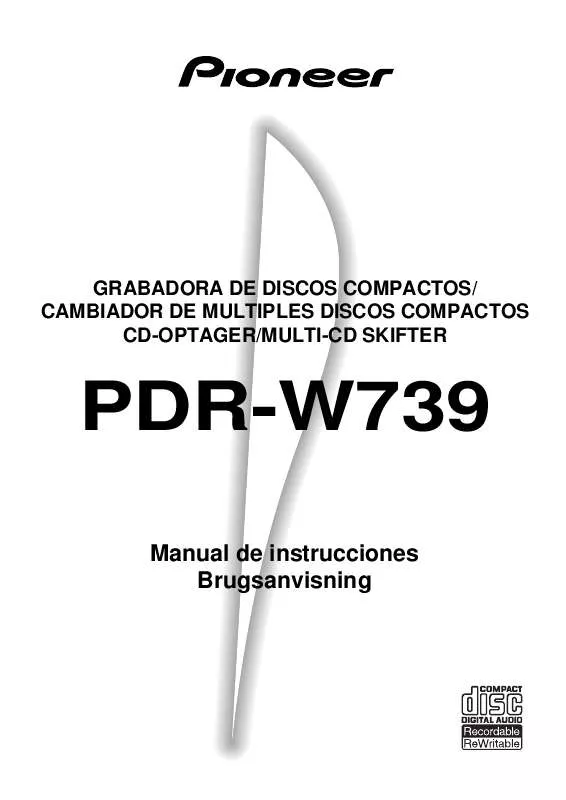 Mode d'emploi PIONEER PDR-W739