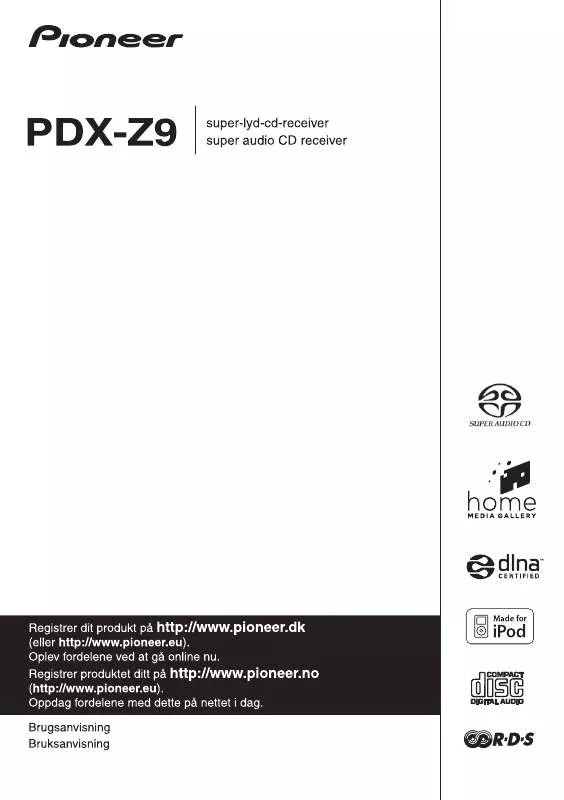 Mode d'emploi PIONEER PDXZ9