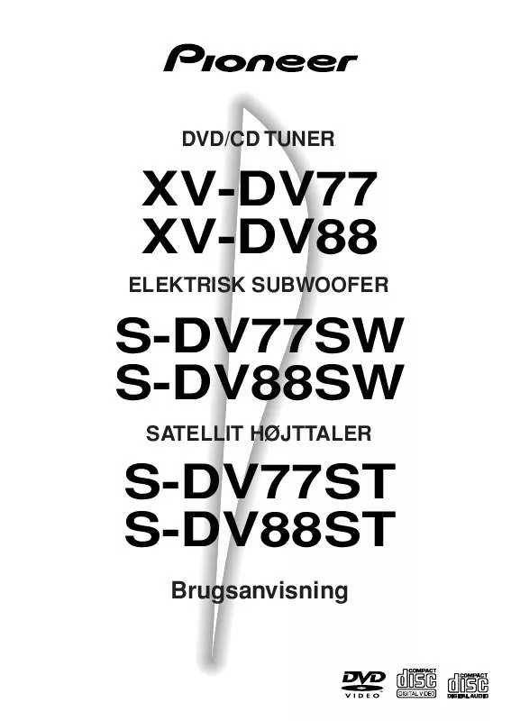 Mode d'emploi PIONEER S-DV77SW