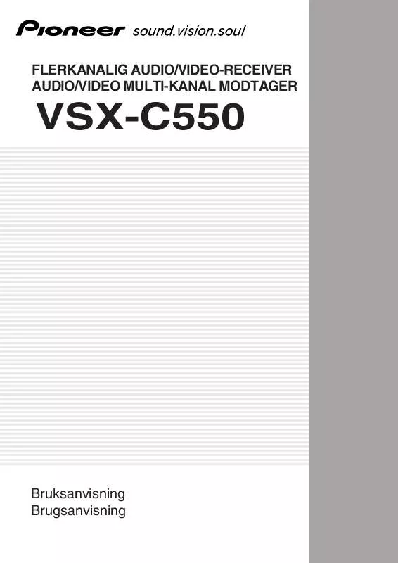 Mode d'emploi PIONEER VSX-C550