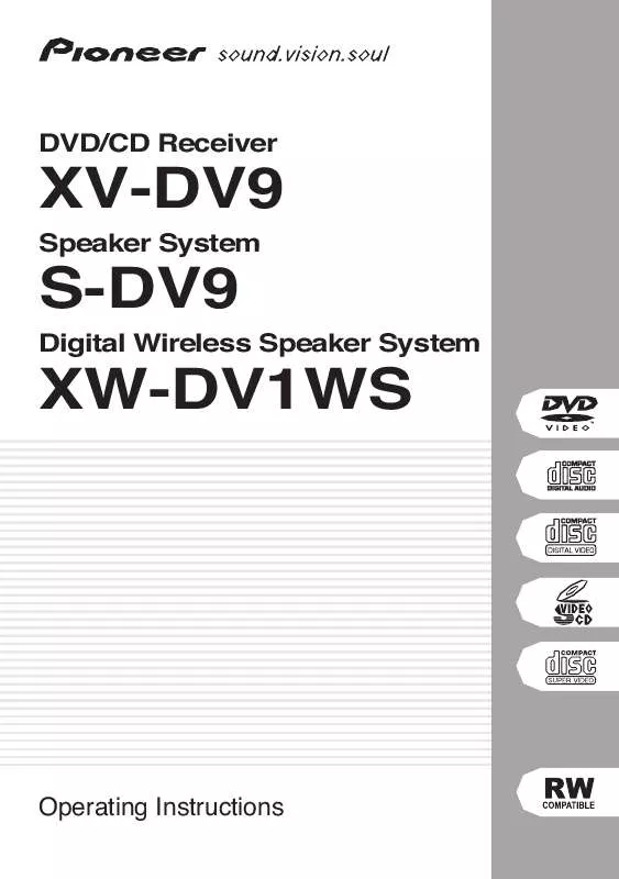 Mode d'emploi PIONEER XW-DV1WS