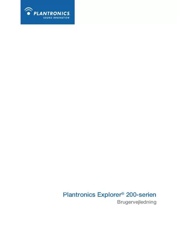 Mode d'emploi PLANTRONICS EXPLORER 230