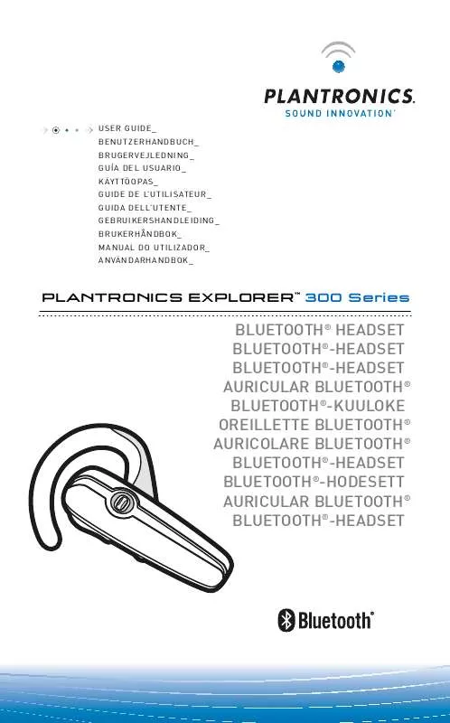 Mode d'emploi PLANTRONICS EXPLORER