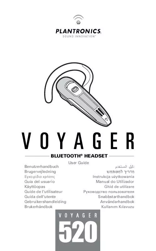 Mode d'emploi PLANTRONICS VOYAGER 520