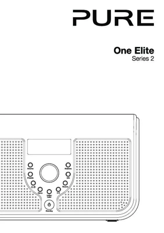 Mode d'emploi PURE ONE ELITE SERIES II