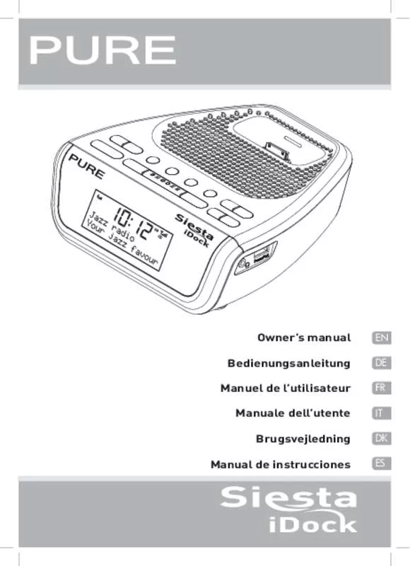 Mode d'emploi PURE SIESTA IDOCK