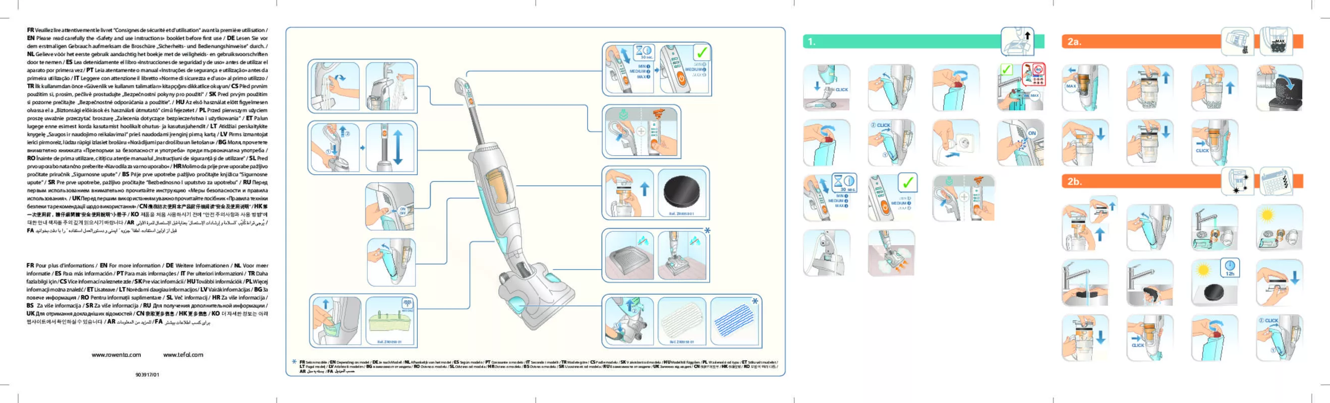 Mode d'emploi ROWENTA RY7557WH CLEAN & STEAM