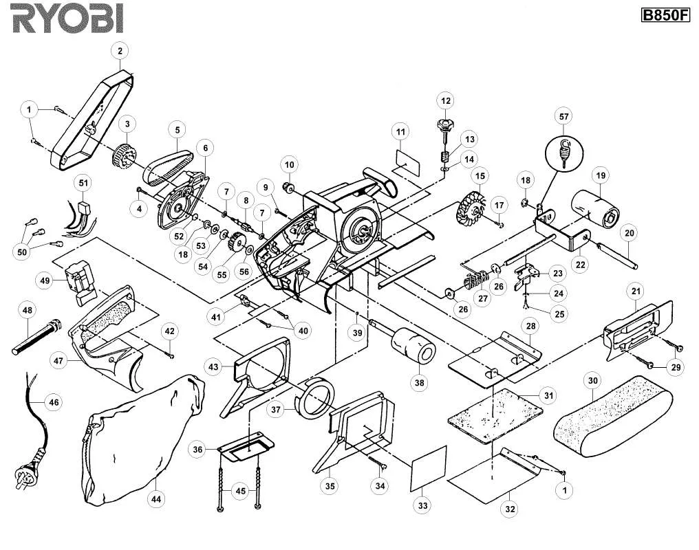 Mode d'emploi RYOBI B850F