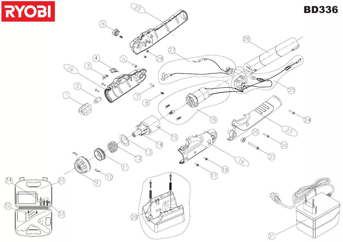 Mode d'emploi RYOBI BD336