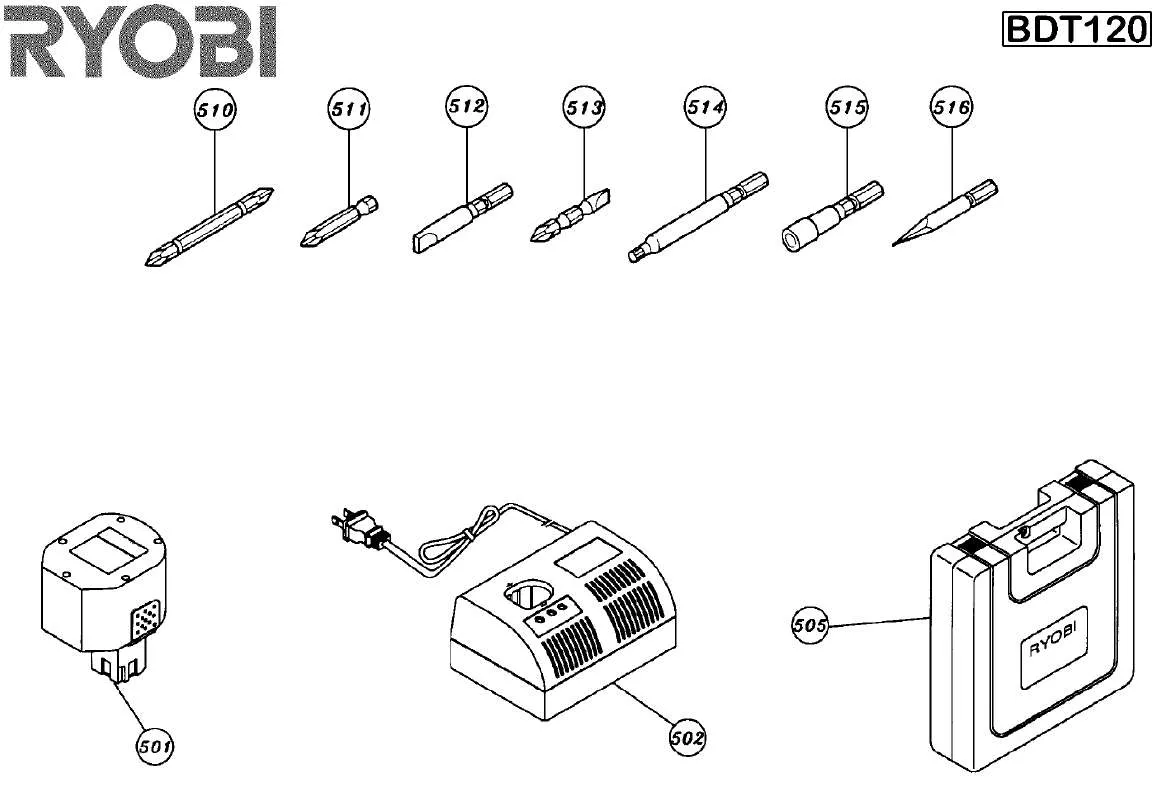 Mode d'emploi RYOBI BDT120